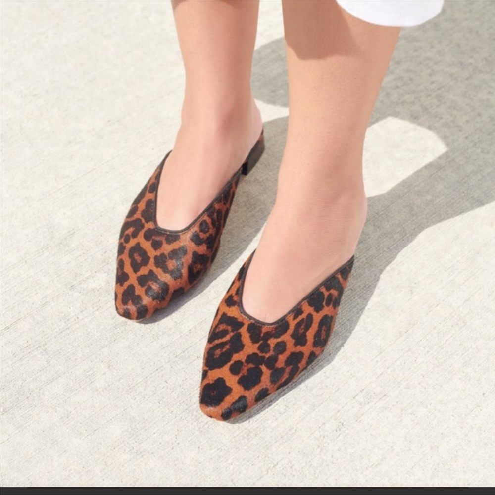 Loeffler Randall Leopard Print Mules